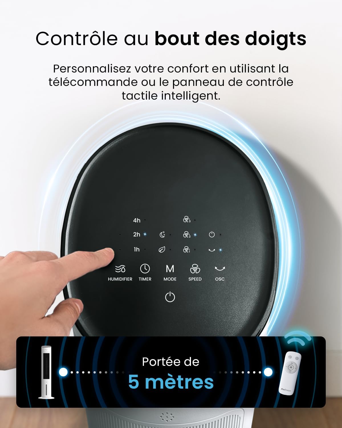 jardinite - OmniAir - 5L - 3 vitesses, 4 modes, minuterie 7h, clim mobile