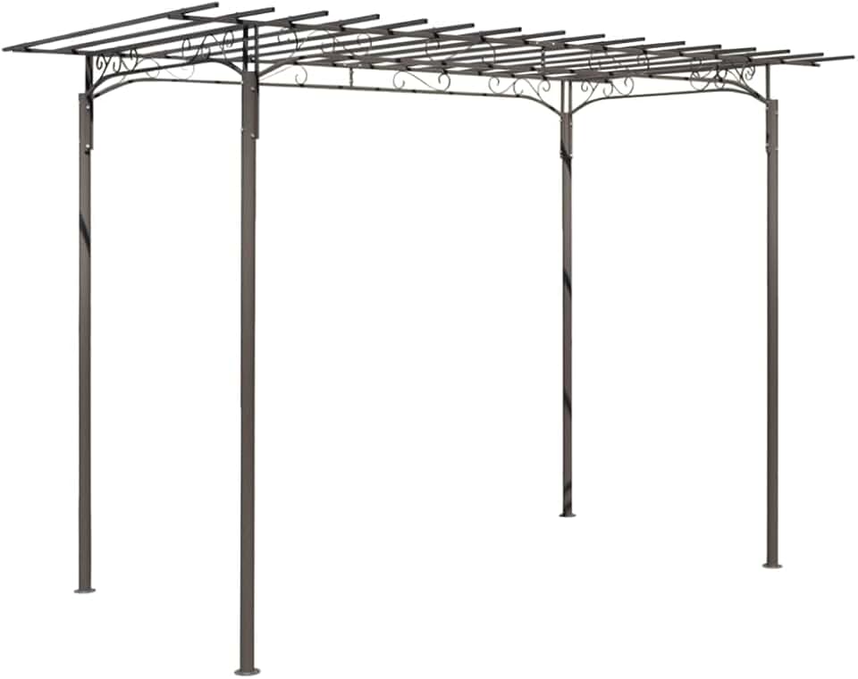 jardinite - tonnelle jardin acier - 3x6 m - chapiteau réception robuste