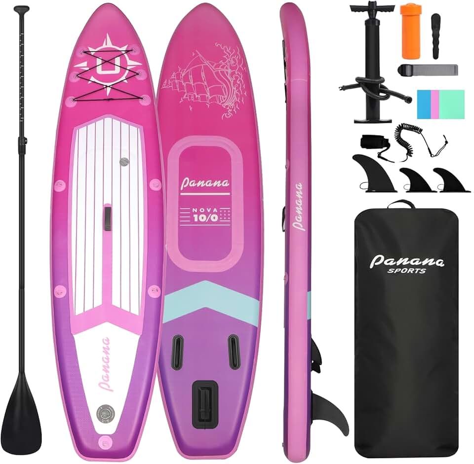 jardinite - Stand Up Paddle gonflable - kit complet, ultra-léger, pont antidérapant, pagaie réglable