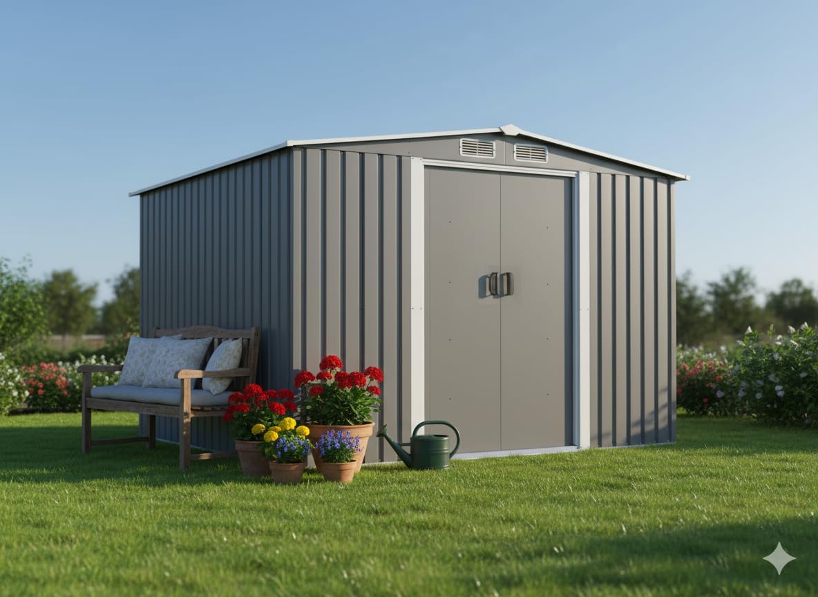 jardinite - Jura - 6.66 m² - Abri métal robuste rangement jardin