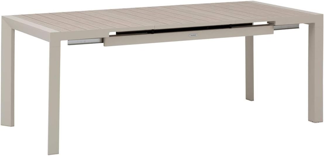 jardinite - Evasion - 8 places extensible - aluminium effet bois