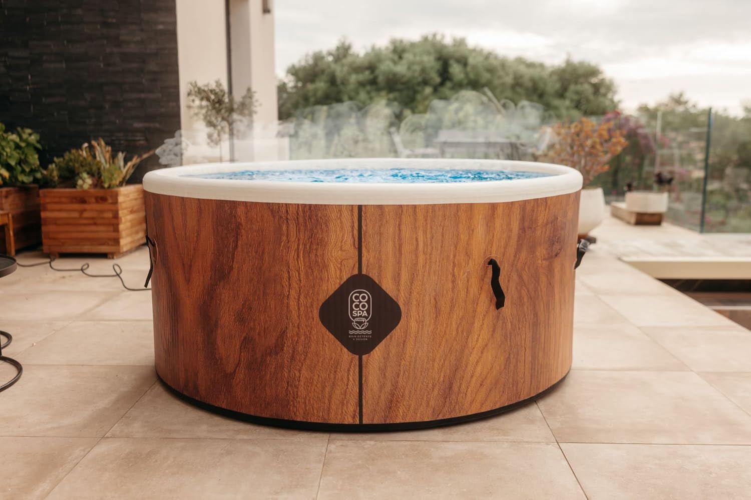 jardinite - Spa Gonflable 150 cm - 800 L - 140 jets - 2240 W