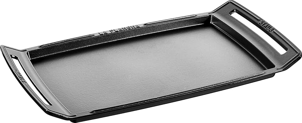 jardinite - Plancha Fonte Noire - 38x25 cm - Rectangulaire, Durable