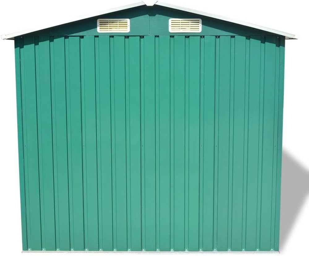 Abri de Stockage Jardin métal vert - 204x132x186 cm