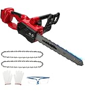 jardinite Tronçonneuse sans fil 12" compatible avec Milwaukee M18 18 V, tronçonneuse électrique avec brosse.