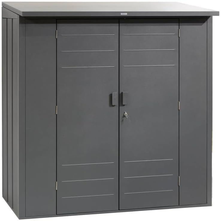jardinite - Abri de Jardin Forgia 2,2m² - acier graphite robuste