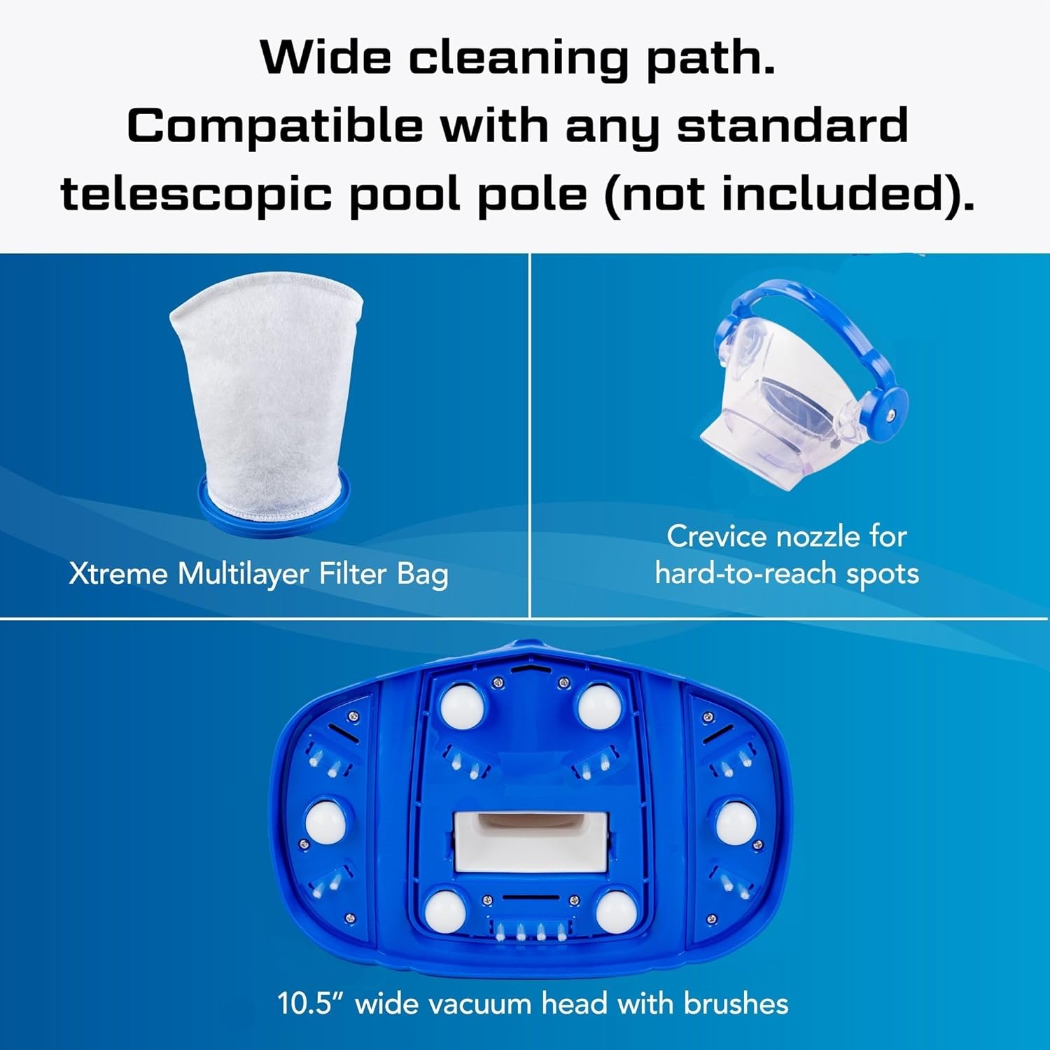 Water Tech - jardinite Max Li Gen. 2 - aspirateur sans fil, moteur P30, pour piscine et spa - MaxLiGen2