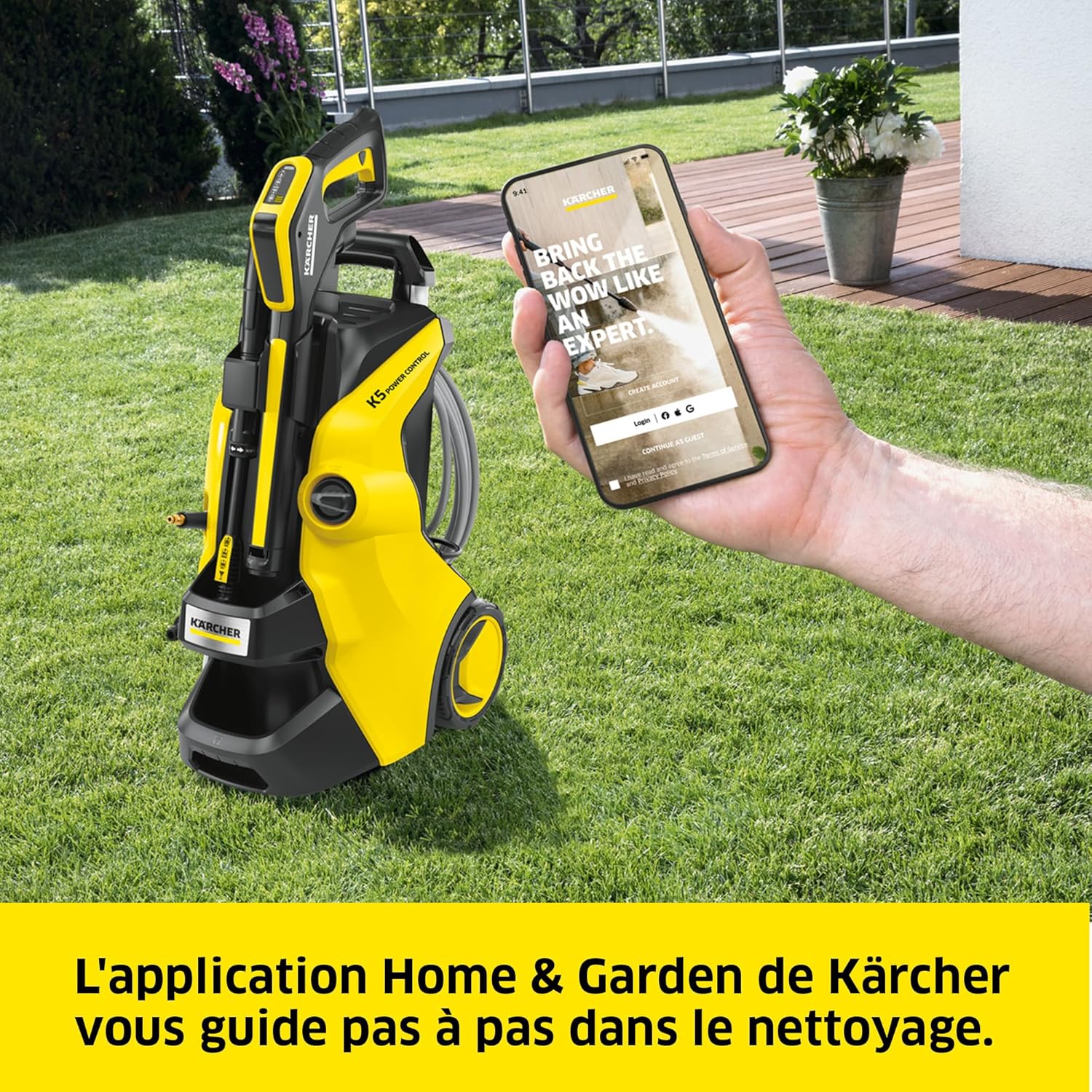 jardinite - K5 Power Control - 145 bar, 500 l/h, nettoyage 40 m²/h