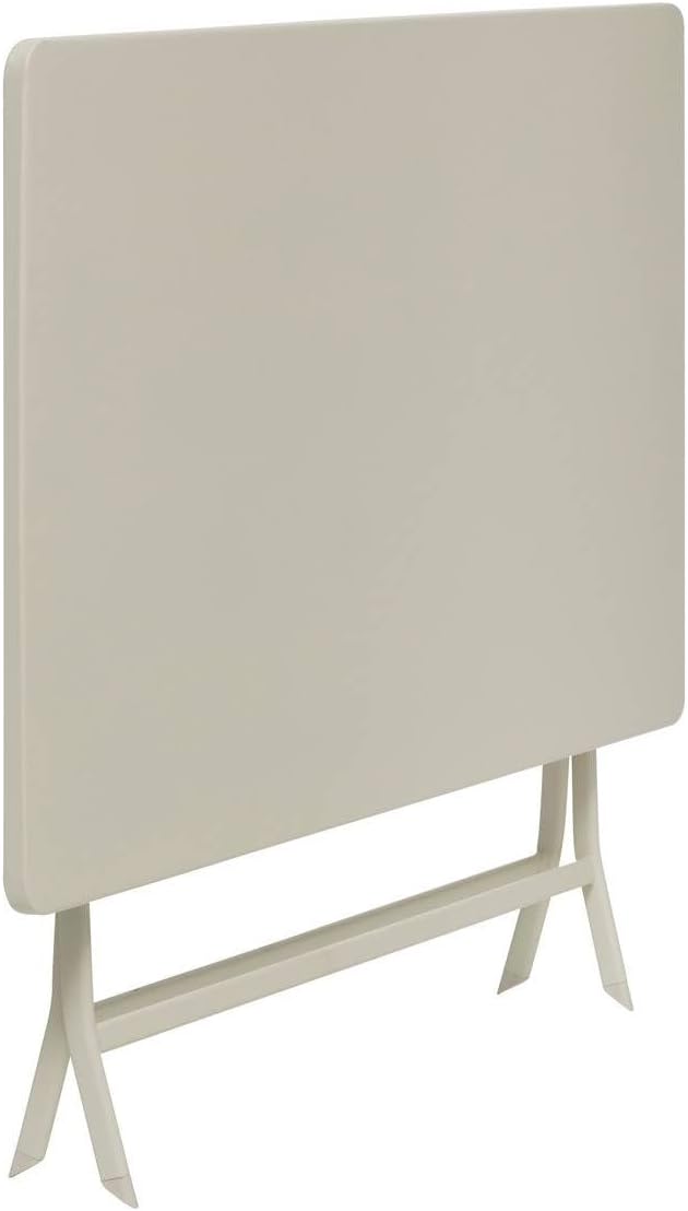 jardinite - Greensboro pliante rectangle 4 places - acier renforcé - 110x70 cm
