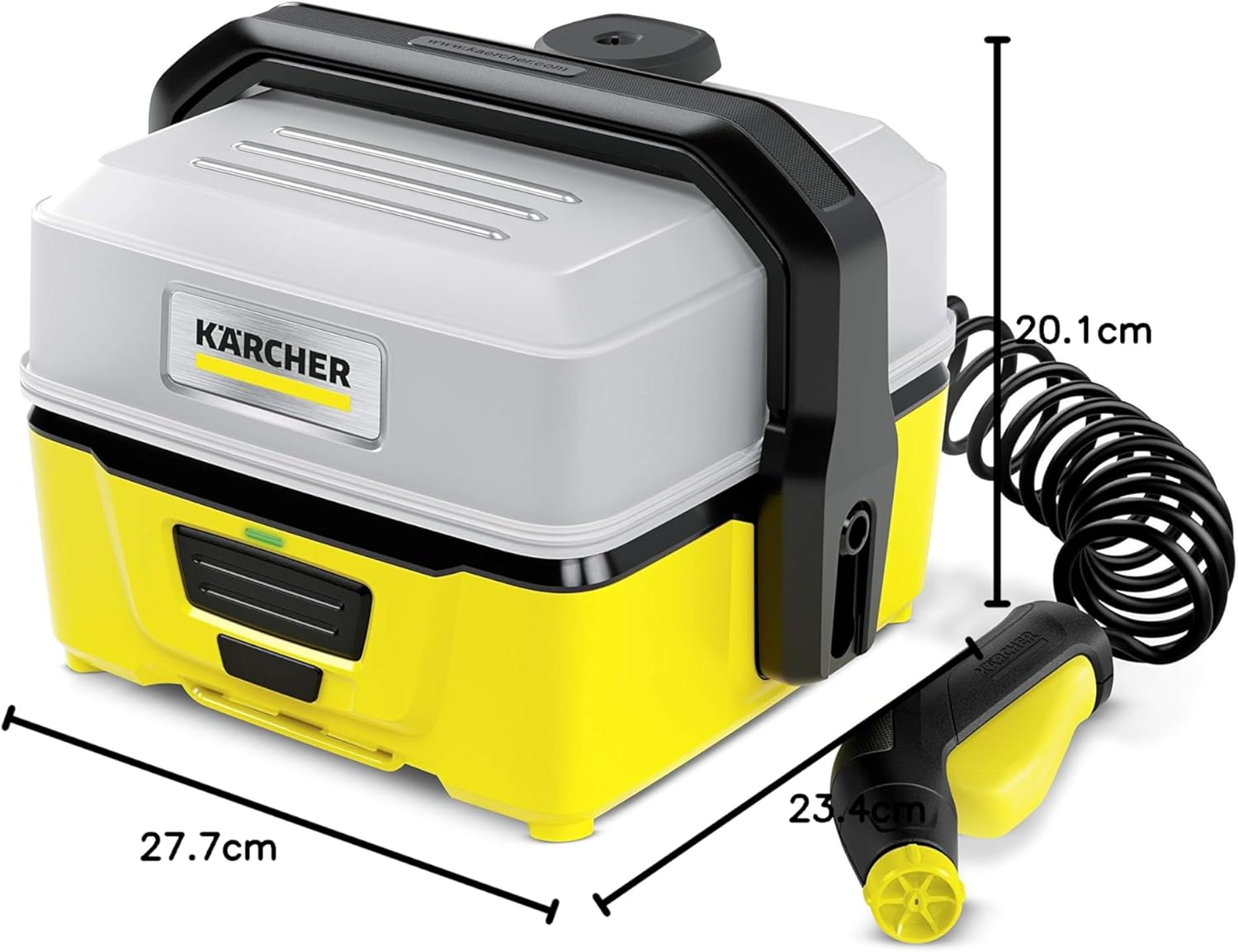 jardinite - OC 3 - 2,2 kg - basse pression, batterie Lithium-Ion, 4 L, tuyau 2,8 m