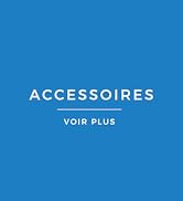 Le texte se lit comme suit : « ACCESSOIRES » sur fond bleu vif. Bannière marketing ou image d'en-tête pour la section des accessoires.