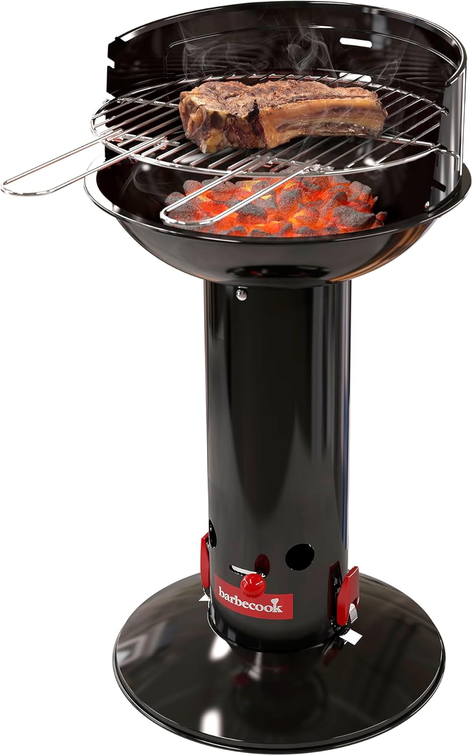 Barbecue charbon - acier émaillé - Ø40 cm - cuisson au charbon