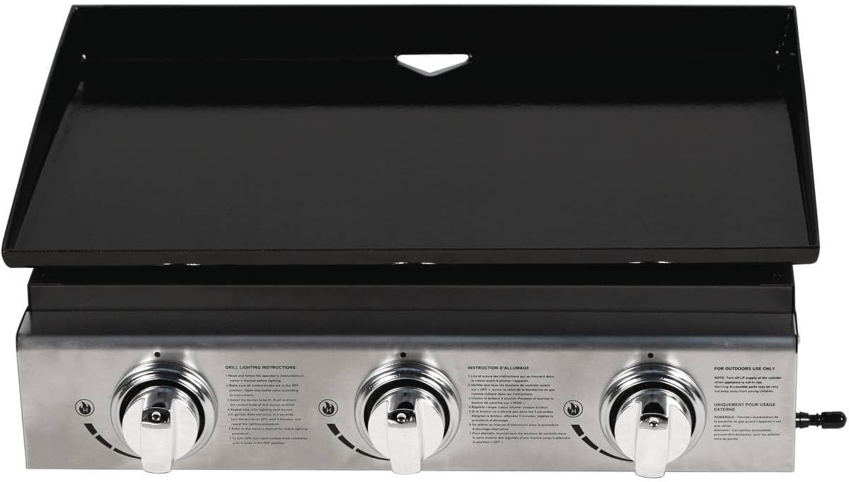 Plancha - Presto 3 brûleurs - 7,5kW - 60x40cm - Gris