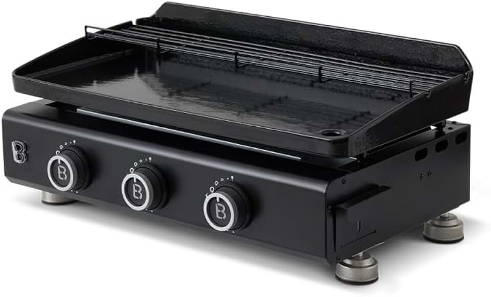 jardinite - Plancha Silvia EVO - 67x34 cm - 3 feux, grille, 7,95kW