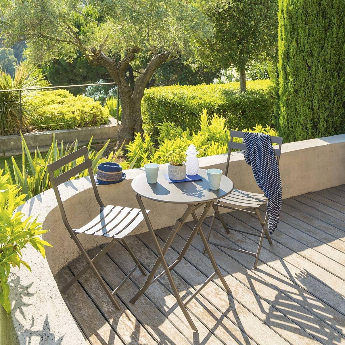 jardinite - Greensboro - Ø Ronde 2 places - acier Epoxy antirouille