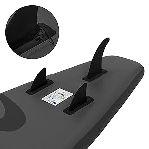 jardinite Planche de stand up noir paddling Makani 320x80x15 cm SUP gonflable Planche paddle surf