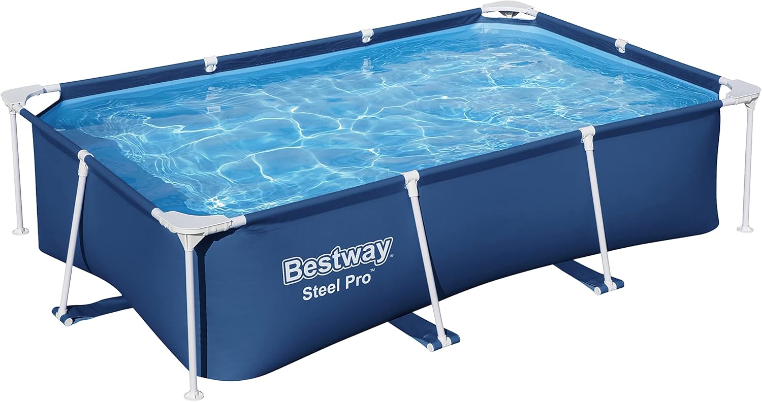 Piscine hors-sol - Rectangle - 2,59m x 1,70m x 61cm - grande capacité, 8'6