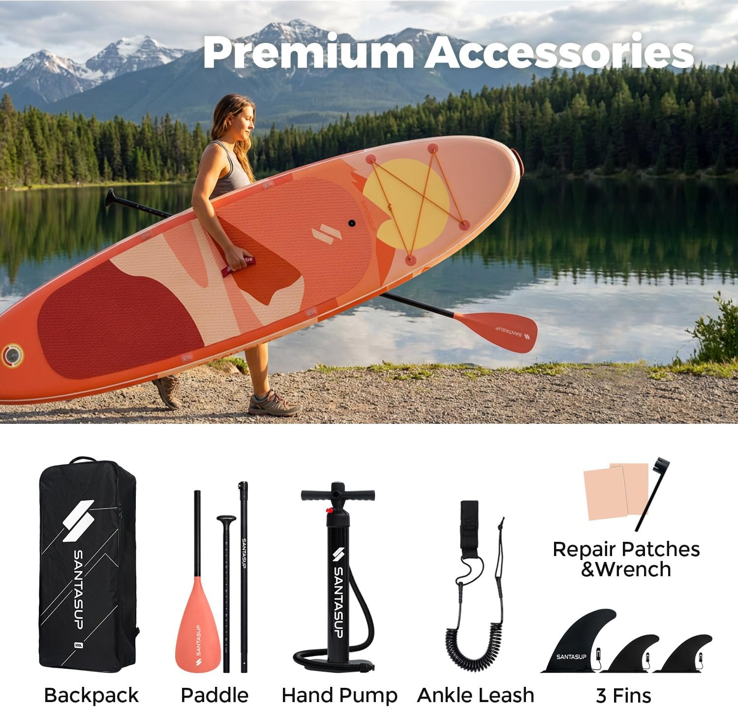 Stand Up Paddle gonflable - large 10'6