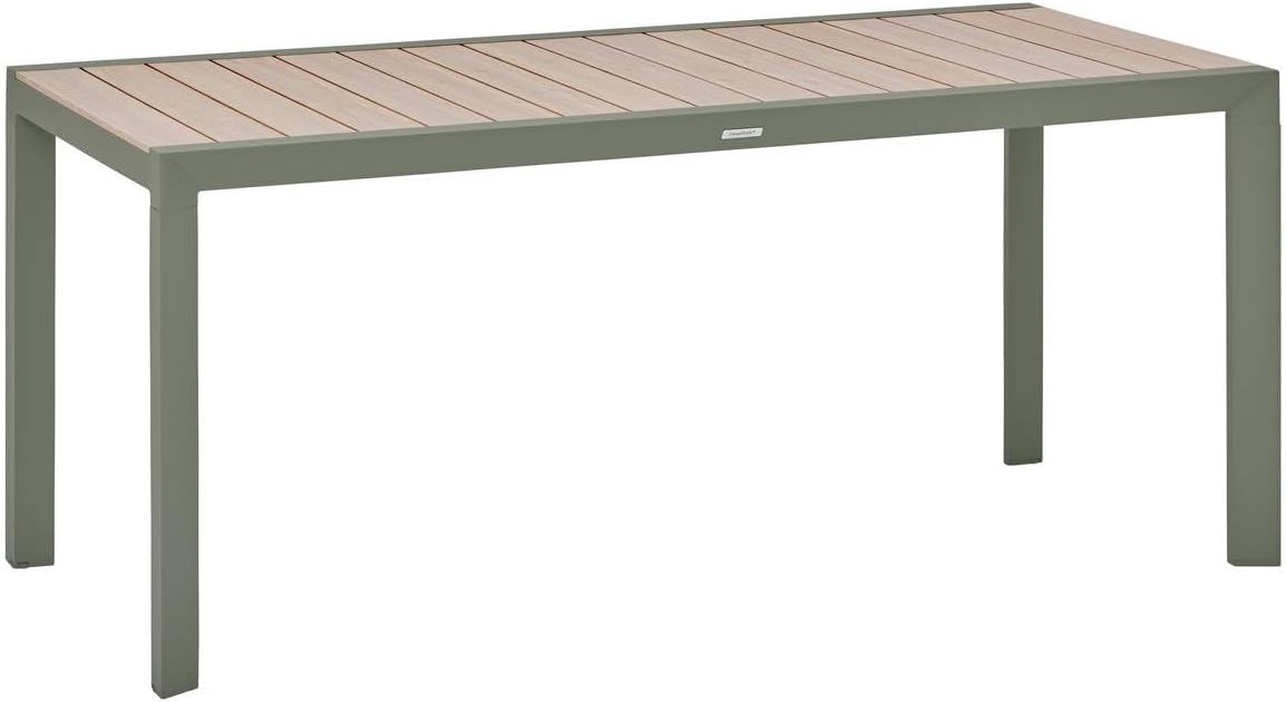 jardinite - Table Evasion 6 places - 180x90 cm - alu beige lin/laurier