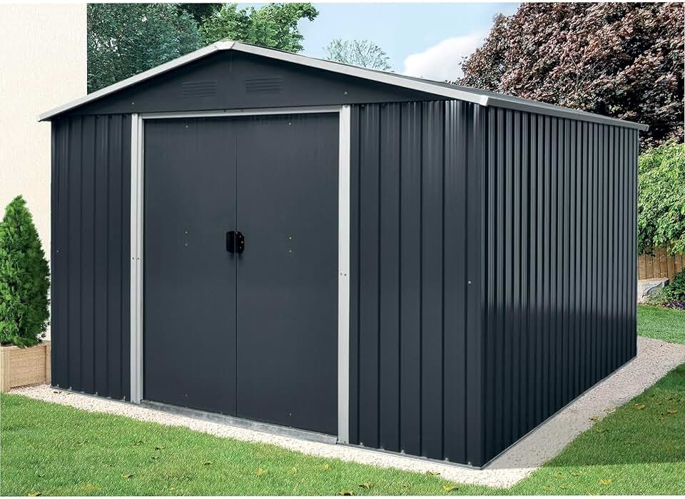 jardinite Abri Jardin métal 10,4m2 3,24 x 3,22 x h2,05m