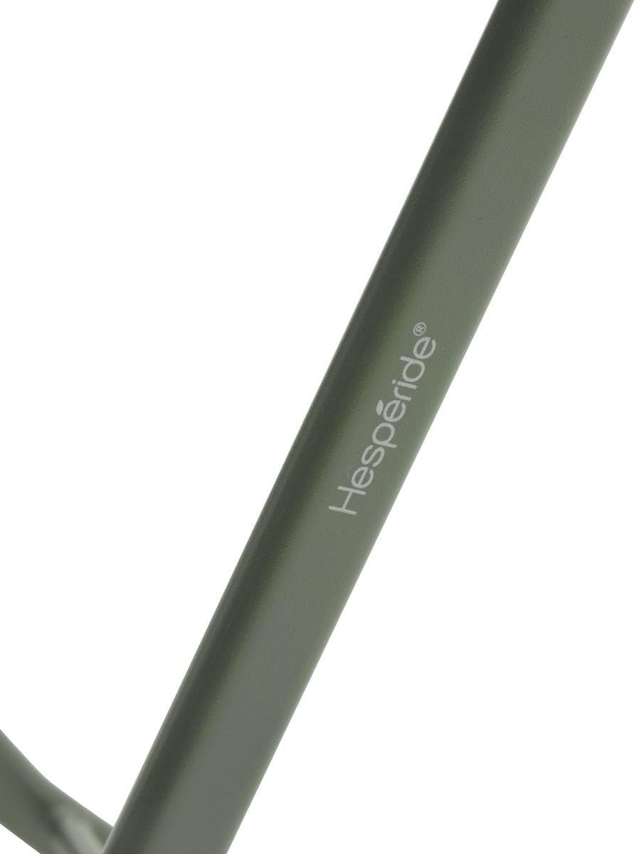 jardinite - Greensboro ronde 2 places - acier vert laurier renforcé - table de jardin pliante