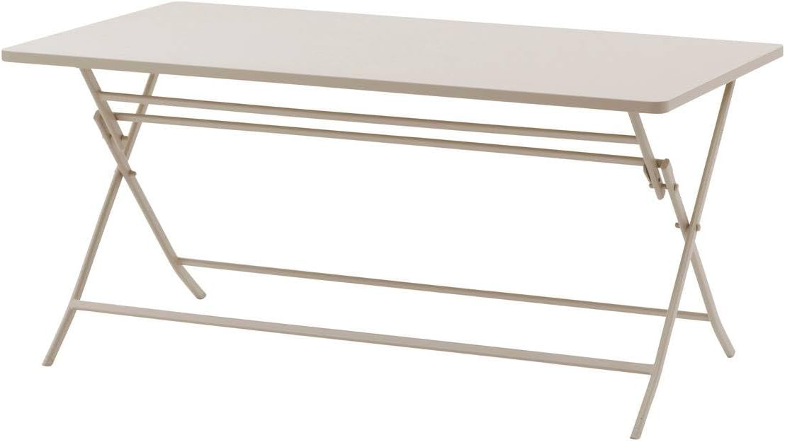 jardinite - Greensboro - table pliante rectangulaire 6 places - acier epoxy antirouille