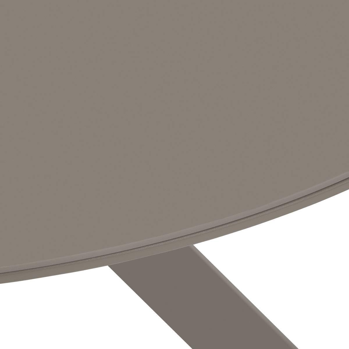 jardinite - Table de jardin Oryon - 130cm ronde - 6 places, coloris café
