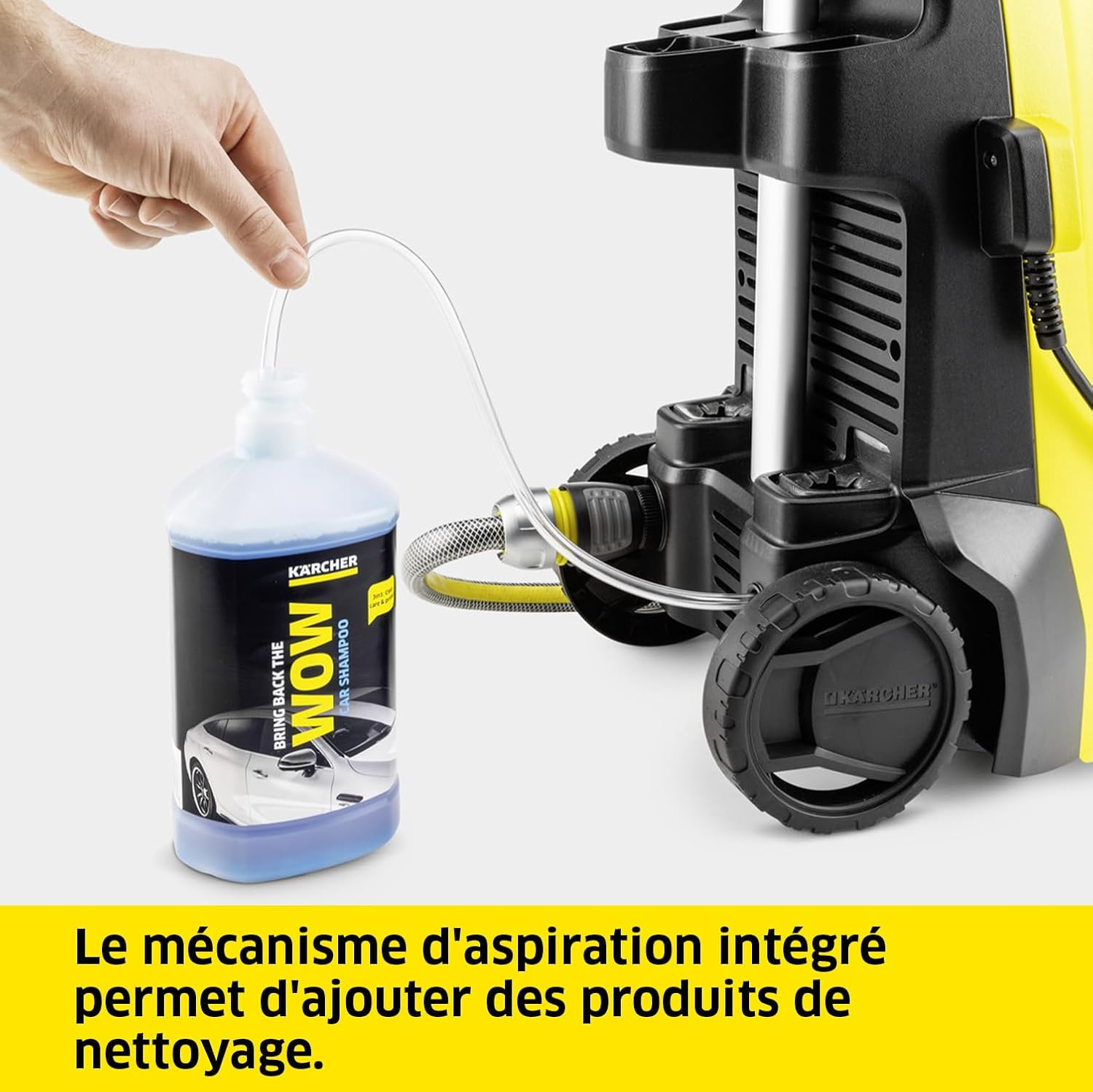 jardinite Nettoyeur Haute Pression K 4 Classic Home, Pression : Max. 130 Bar, Débit : 420 l/h, Surface : 30 m²/h, Filtre à Eau, Poids : 4,6kg, Pistolet Haute Pression, Rotabuse, Lance, Home Kit