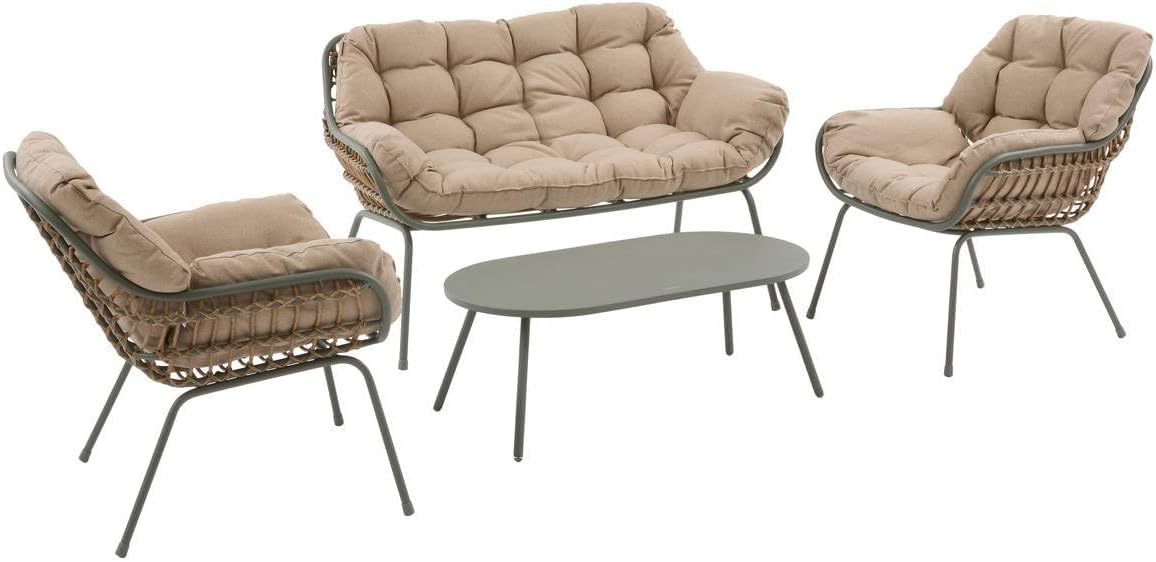 jardinite - Paopao Laurier - 4 places - aluminium, coussins confort, anti-rouille