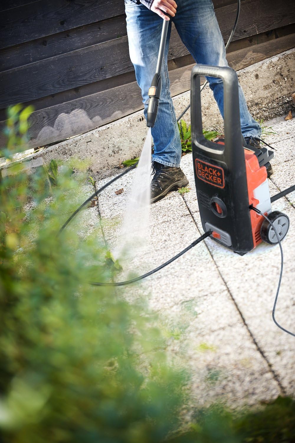 jardinite Nettoyeur Haute Pression BXPW1400PE avec Patio Cleaner et Brosse Fixe (1400 W, 110 Bar, 390 l/h)