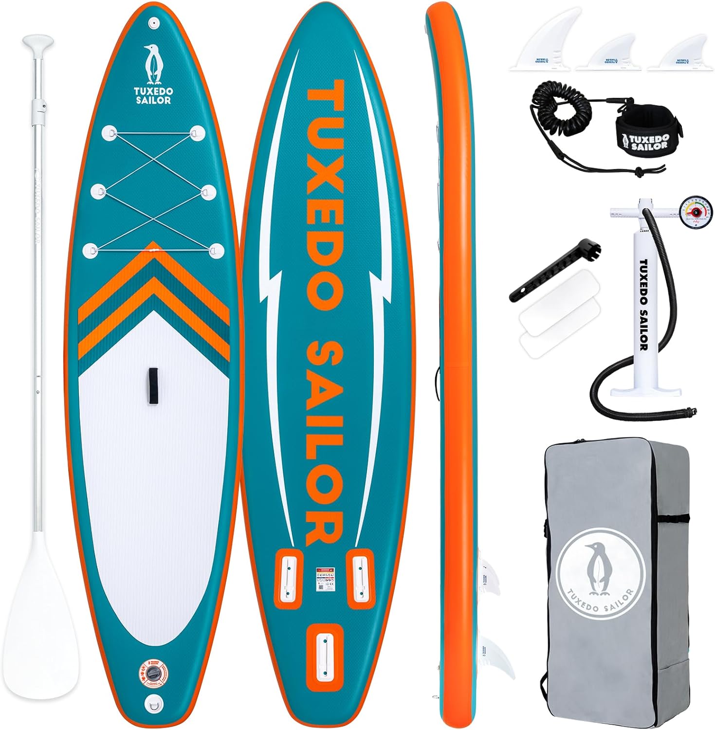 jardinite Paddle Gonflable Adulte, Planche de Stand Up Paddle Gonflable, Sup Paddle Board Gonflable avec Accessoires Complets, Planche de Surf Paddle