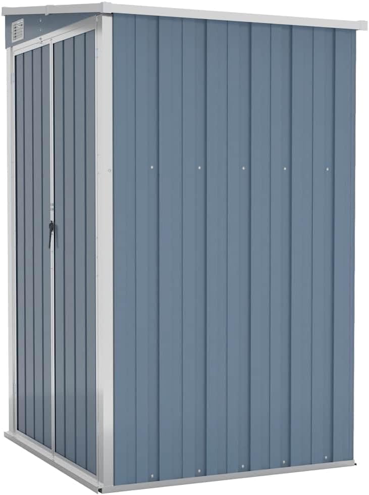 Cabanes & abris de Jardin - remise murale gris - 118x100x178cm - acier galvanisé, Poids 22.7kg