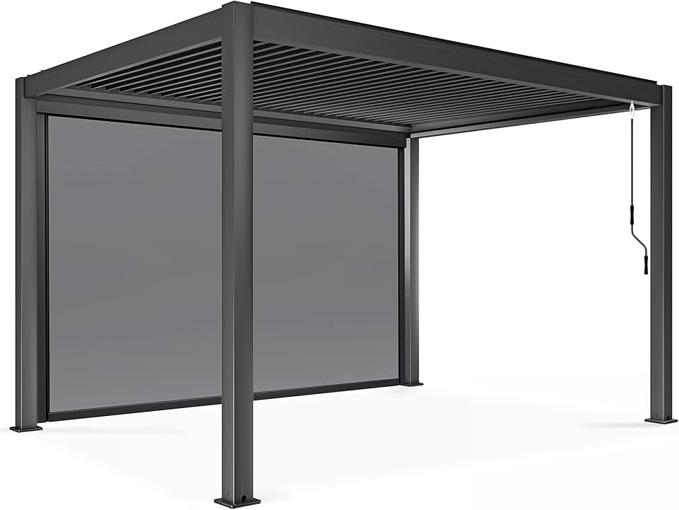 jardinite - Pergola bioclimatique autoportée - 3x4m - store inclus