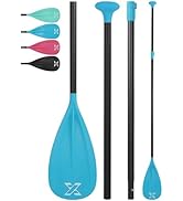 ZLX SUP Paddle Stand Up Paddle Accessoires 3 ou 4 pièces amovibles, Planche de pagaie réglable m...