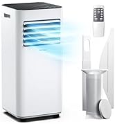 jardinite Climatiseur Mobile 7000 BTU, Climatiseur 4 en 1, Déshumidificateur, Ventilateur et Mod...