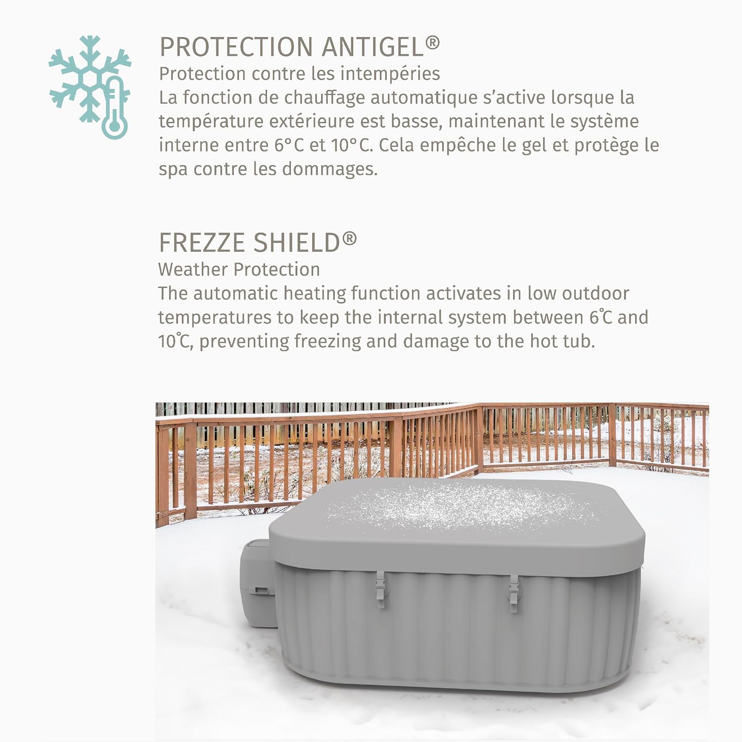 jardinite - Spa Comfy 5p - 293x230x71cm - 10 hydrojets, WiFi