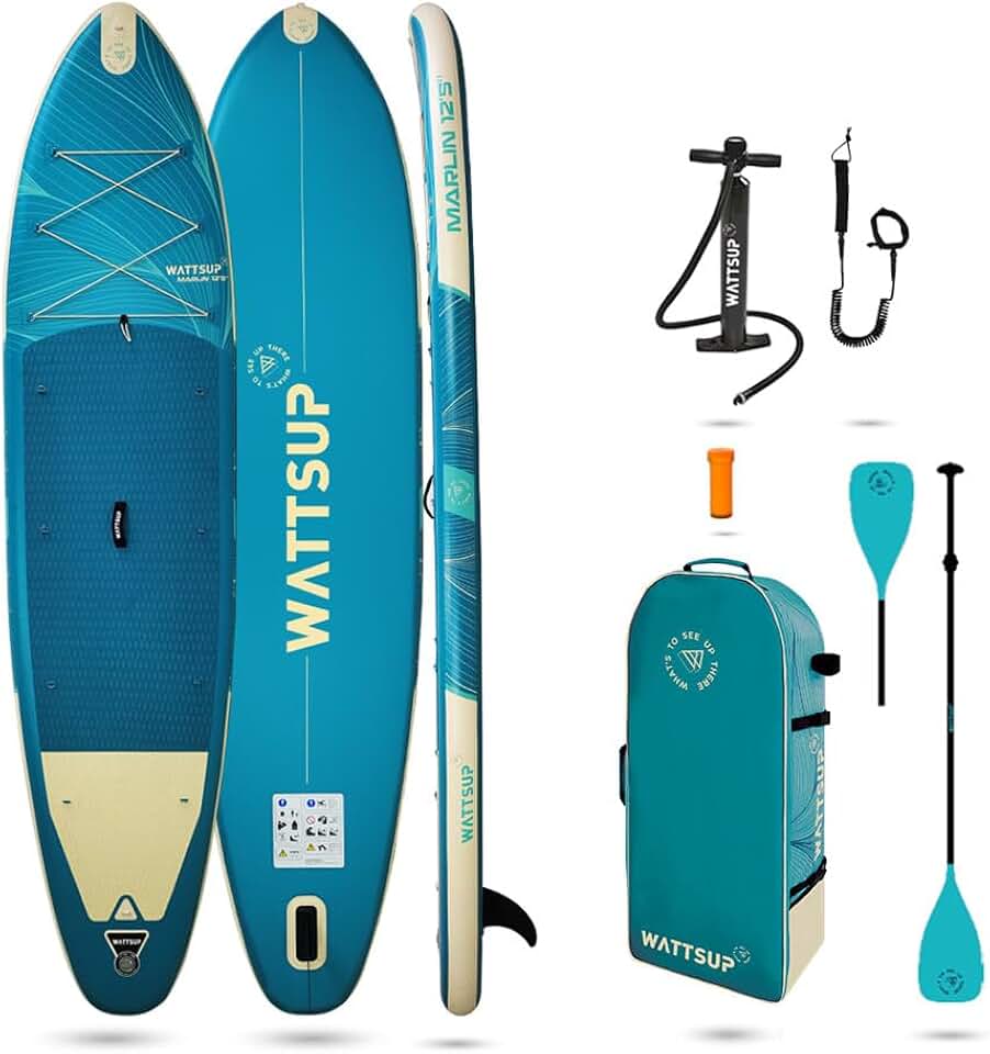 jardinite - Sup Stand Up Paddle Gonflable - Gamme Essentials - Dropstitch - Pack Complet : Pagaie 2in1 Leash Pompe Sac de Transport