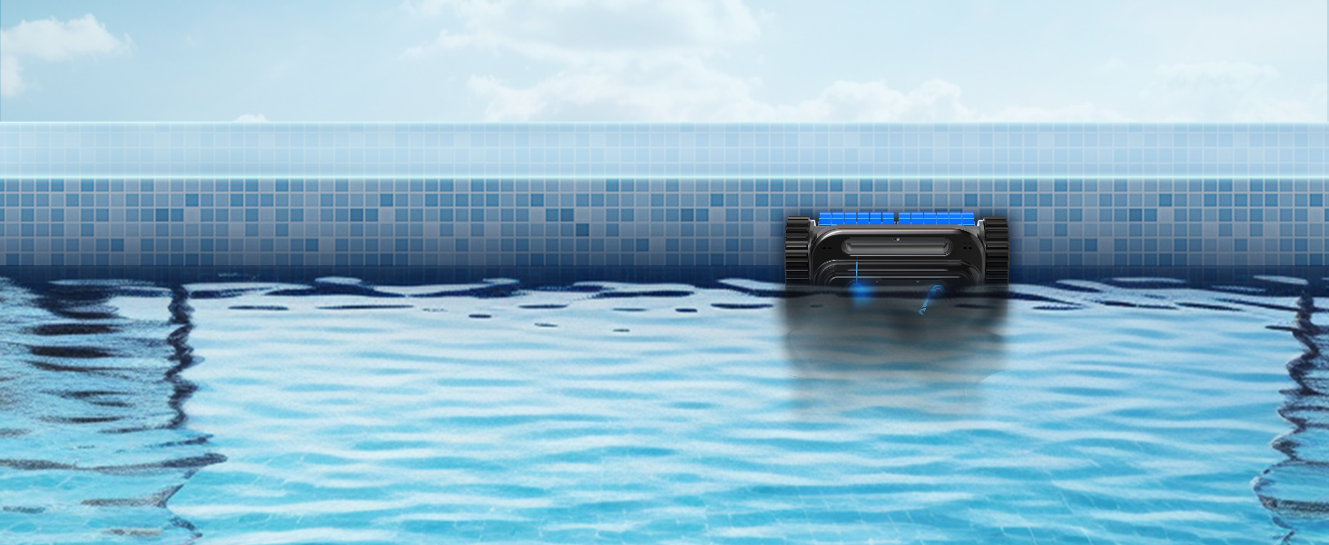 Le texte indique « Image 3 ». Vue large sur une piscine extérieure aux eaux bleues et à la bordure carrelée sous la lumière du jour.