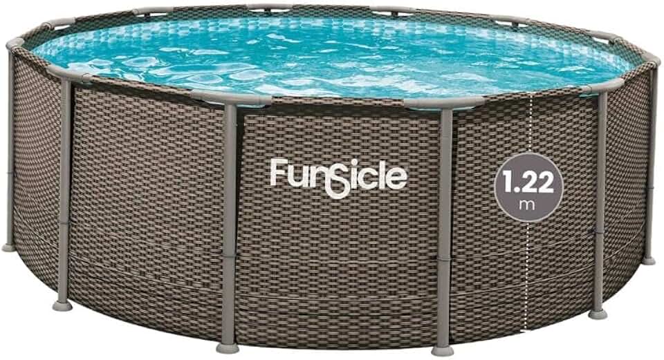 jardinite - piscine tubulaire ronde - 3,66x1,22m - structure résistante