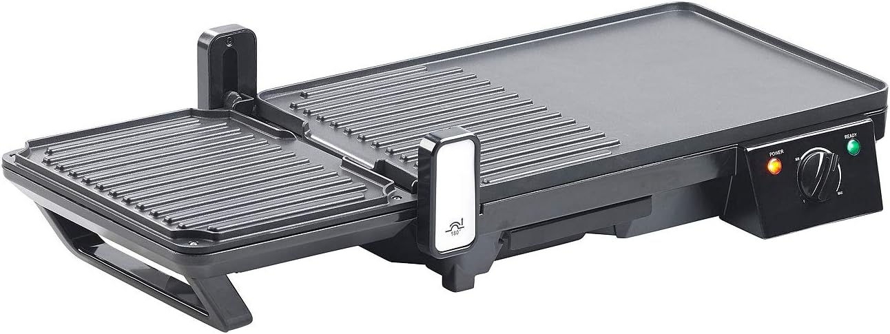 jardinite - grille-plancha 2 en 1 2000W - table - cuisson rapide