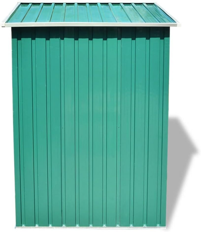 Abri de Stockage Jardin métal vert - 204x132x186 cm