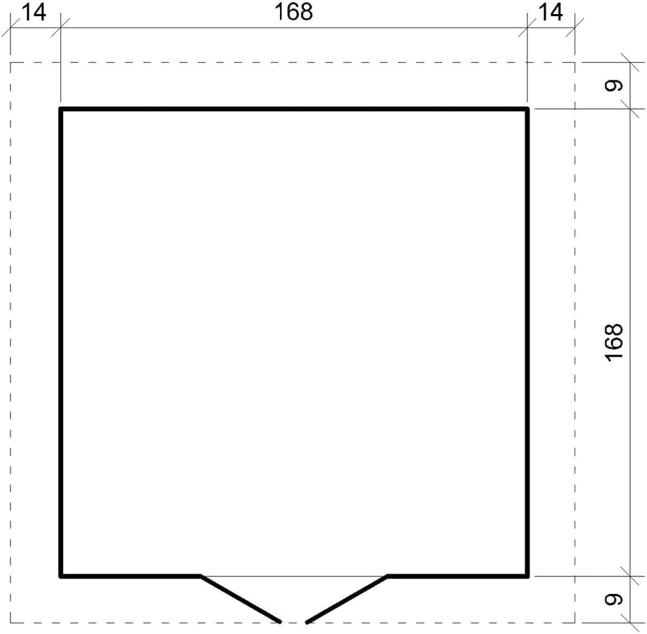 Abri de Jardin en Bois - Stockage extérieur I186xL196xH218 cm/ 2,82 m2 Petit abri à Outils, Local à vélos - jardinite M320C