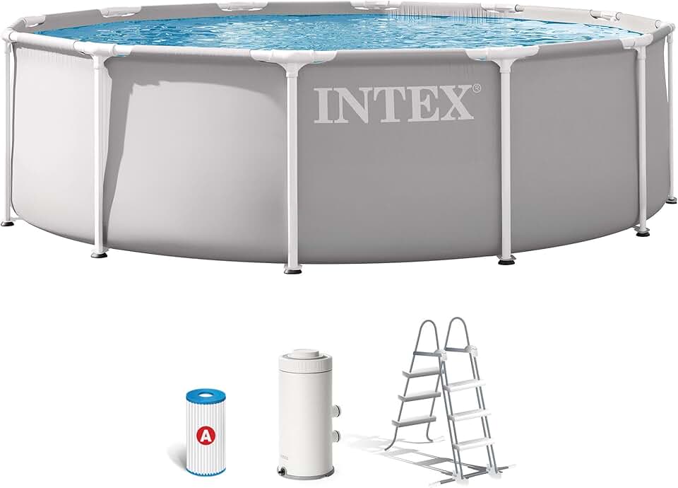 jardinite - Piscine Prism Frame ronde tubulaire 3,66 x 0,99 m - 26716ND