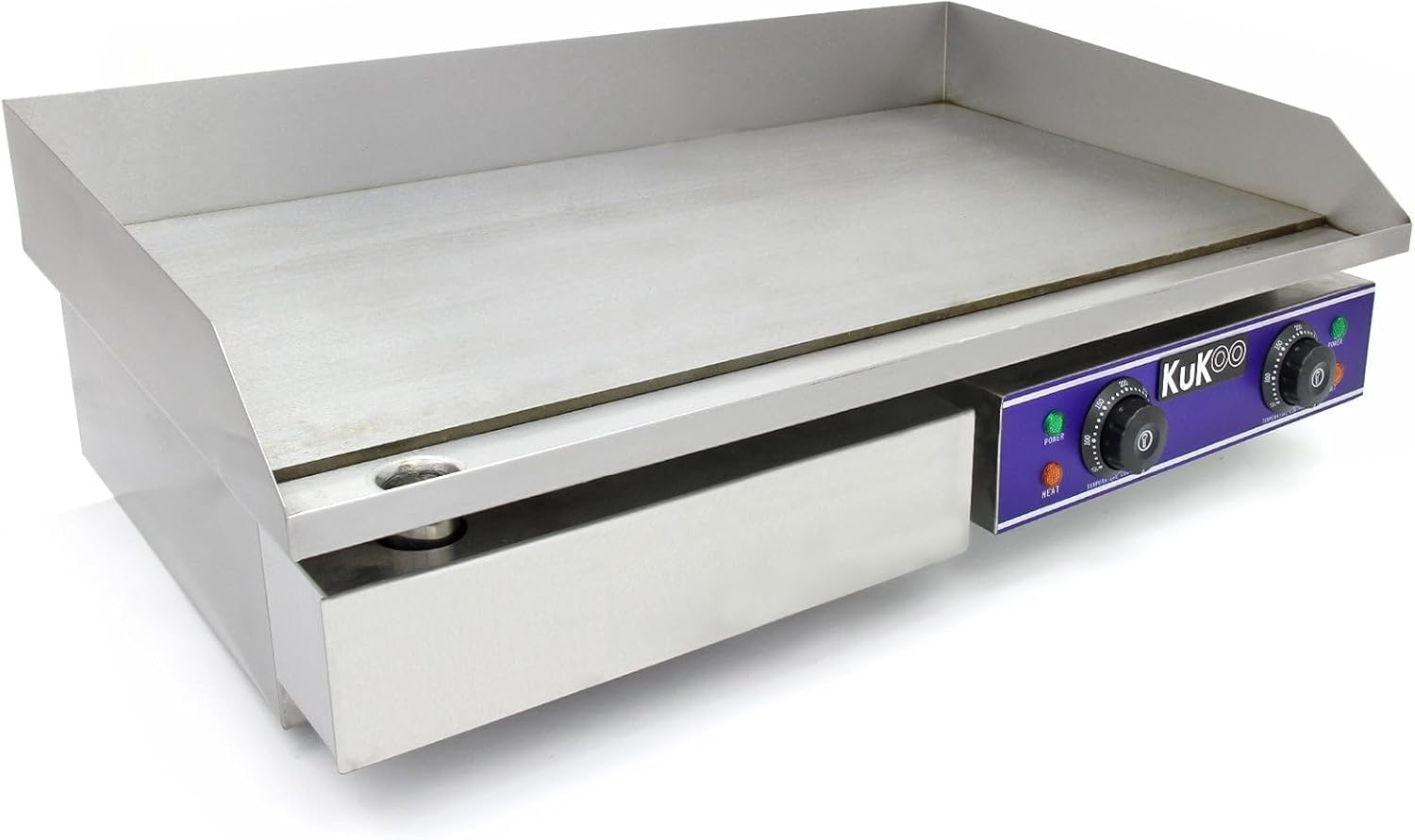KuKoo - Plaque de cuisson professionnelle - 70cm - acier inoxydable