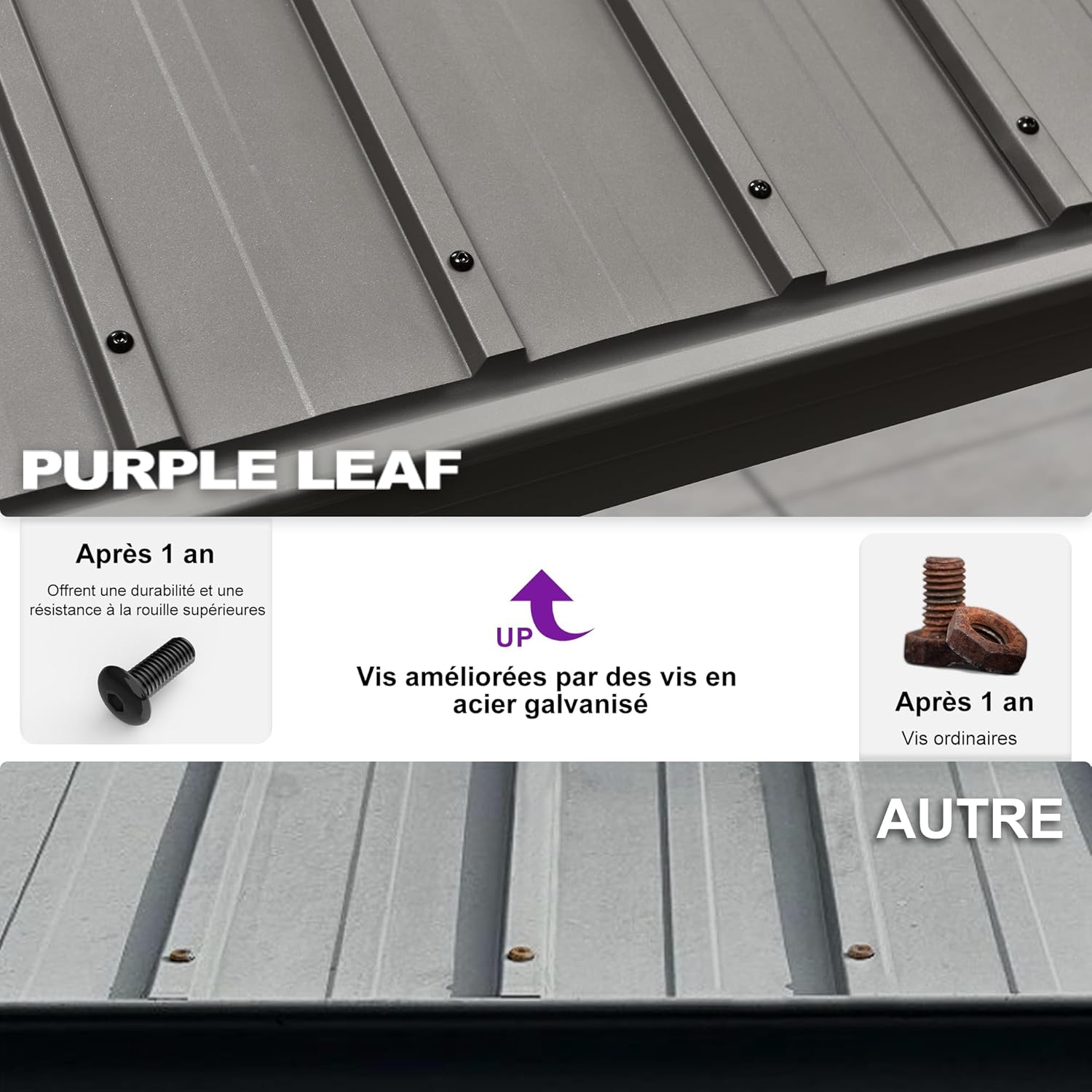 jardinite - tonnelle jardin double toit - 3,65x4,25m - aluminium, moustiquaire, rideaux