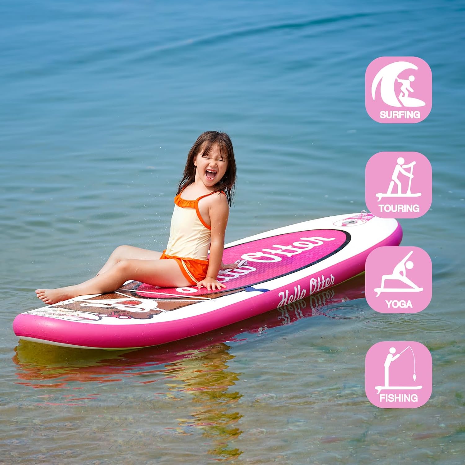 jardinite Paddle Gonflable Adulte, Planche de Stand Up Paddle Gonflable, Sup Paddle Board Gonflable avec Accessoires Complets, Planche de Surf Paddle