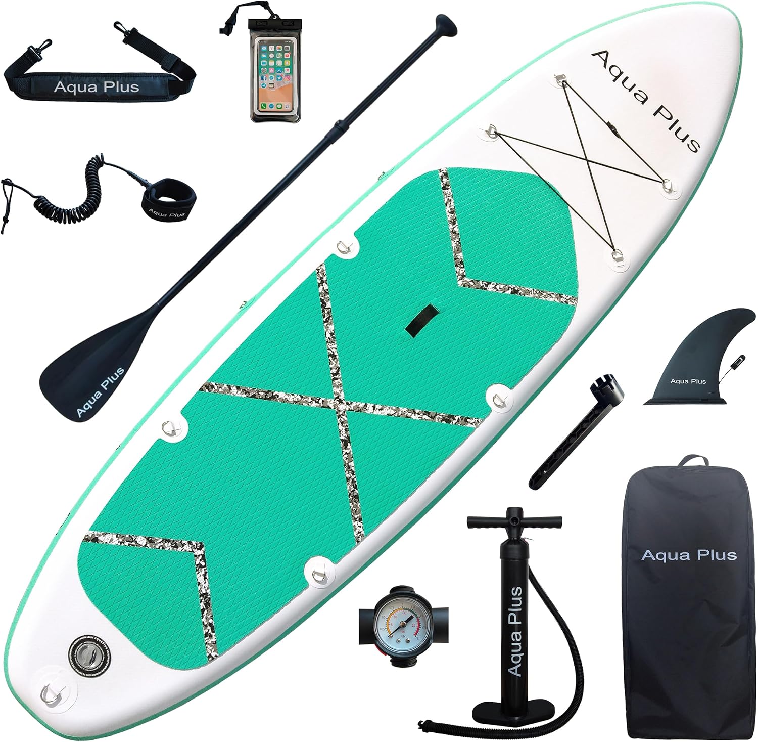 jardinite - SUP gonflable 15cm - pagaie, pompe, sac, adulte