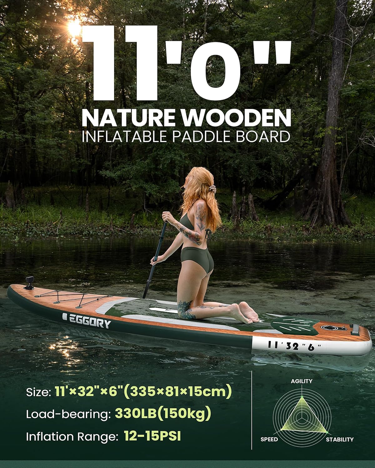 Stand Up Paddle Gonflable - accessoires complets, pompe, sac à dos
