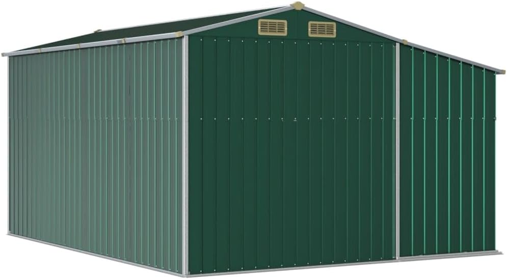 Abri de Jardin - modèle standard - 277x365,5x179 cm - Acier galvanisé, abri de stockage et outils de jardin