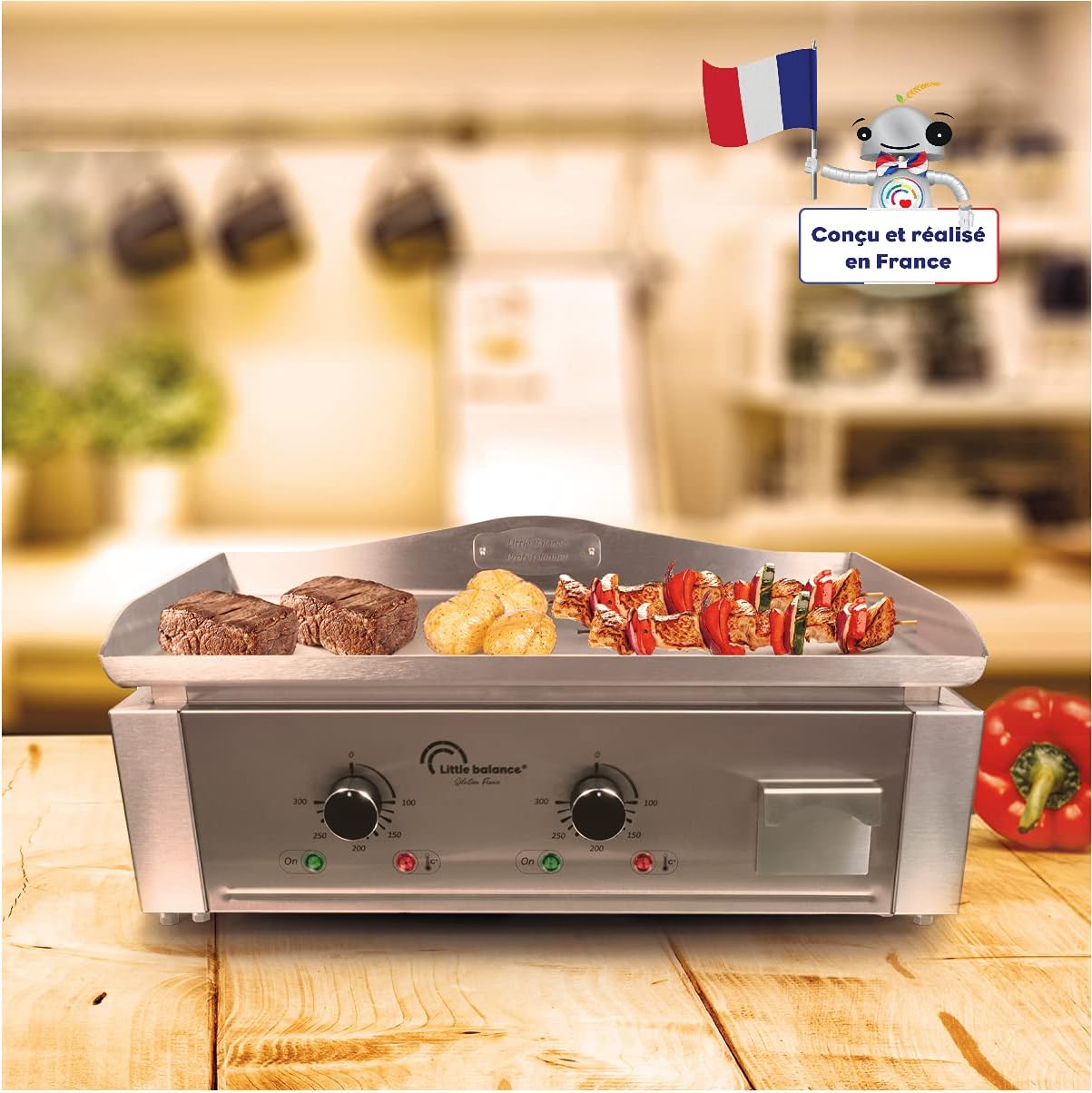 jardinite - Aquitaine Pro série - inox - 2 zones, 3500W - 8476